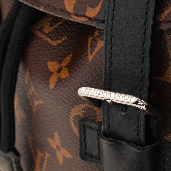 Louis Vuitton M43735 Christopher MM Brown Black Macassar Monogram Backpack - Picture 12 of 16